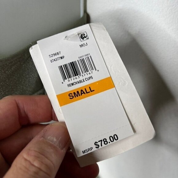 Becca Womens $78 Ballerina Swim Bikini Top Green Size S - Picture 4 of 5